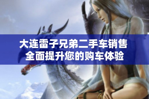 大连雷子兄弟二手车销售 全面提升您的购车体验
