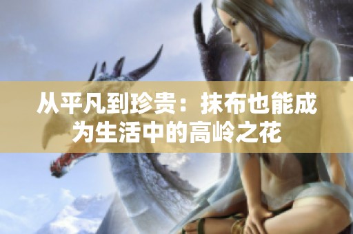 从平凡到珍贵：抹布也能成为生活中的高岭之花