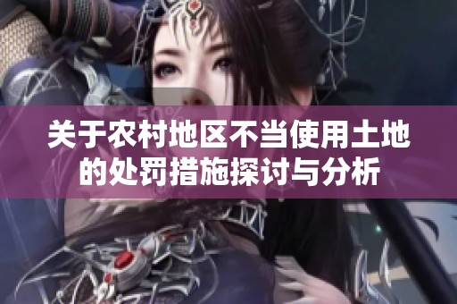 关于农村地区不当使用土地的处罚措施探讨与分析