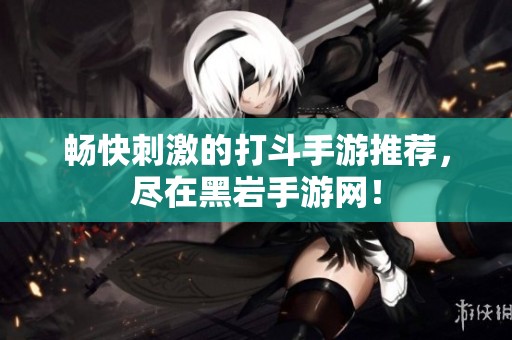 畅快刺激的打斗手游推荐，尽在黑岩手游网！