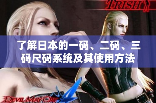 了解日本的一码、二码、三码尺码系统及其使用方法