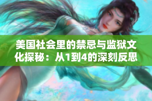 美国社会里的禁忌与监狱文化探秘：从1到4的深刻反思