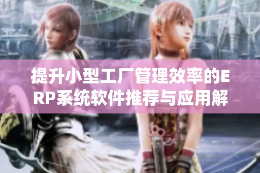 提升小型工厂管理效率的ERP系统软件推荐与应用解析