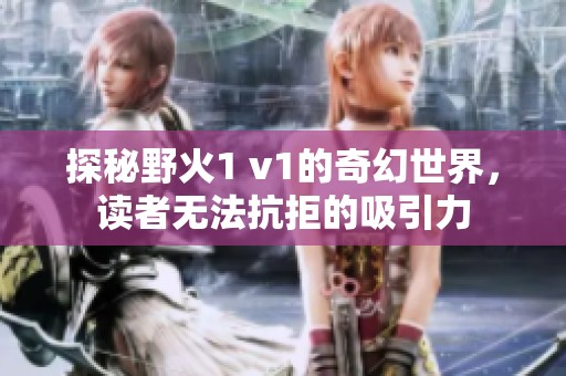 探秘野火1 v1的奇幻世界，读者无法抗拒的吸引力