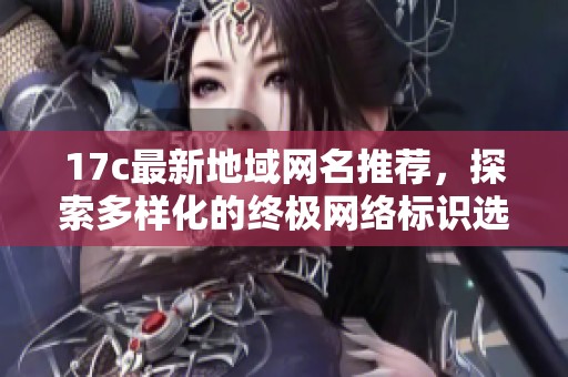 17c最新地域网名推荐，探索多样化的终极网络标识选择与使用技巧