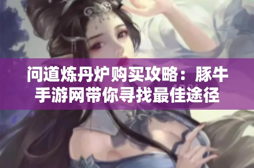 问道炼丹炉购买攻略：豚牛手游网带你寻找最佳途径