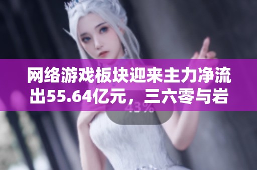 网络游戏板块迎来主力净流出55.64亿元，三六零与岩山科技表现不佳