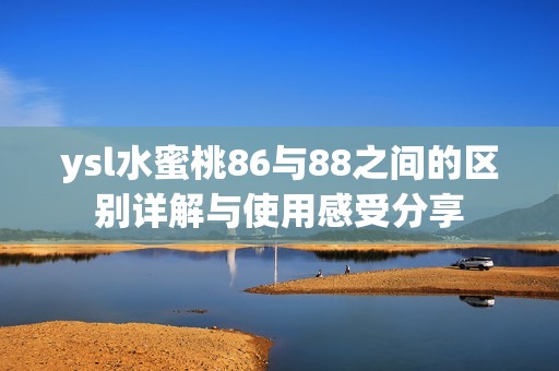 ysl水蜜桃86与88之间的区别详解与使用感受分享