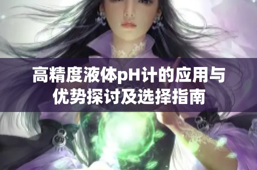 高精度液体pH计的应用与优势探讨及选择指南