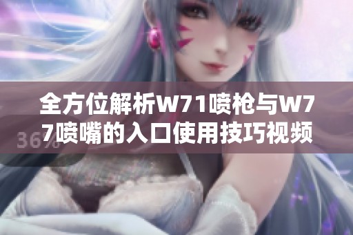 全方位解析W71喷枪与W77喷嘴的入口使用技巧视频
