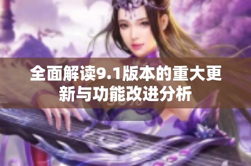 全面解读9.1版本的重大更新与功能改进分析