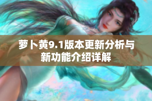 萝卜黄9.1版本更新分析与新功能介绍详解