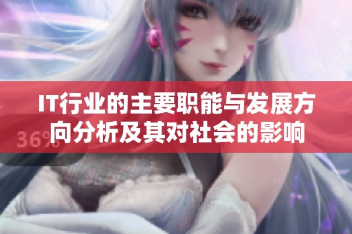 IT行业的主要职能与发展方向分析及其对社会的影响