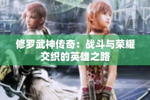 修罗武神传奇：战斗与荣耀交织的英雄之路
