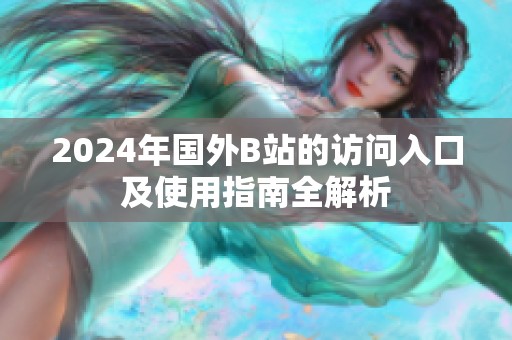 2024年国外B站的访问入口及使用指南全解析
