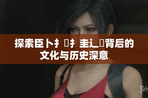探索臣卜扌喿扌圭辶畐背后的文化与历史深意