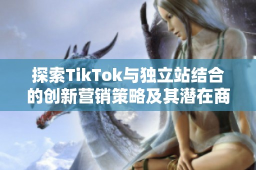 探索TikTok与独立站结合的创新营销策略及其潜在商业价值