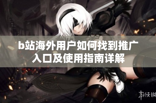 b站海外用户如何找到推广入口及使用指南详解