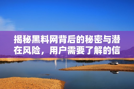 揭秘黑料网背后的秘密与潜在风险，用户需要了解的信息