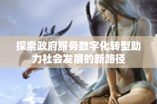 探索政府服务数字化转型助力社会发展的新路径